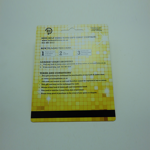 Magnetic stripe cards 2