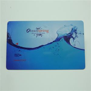 Oceanspring Mineral Water Reward Card