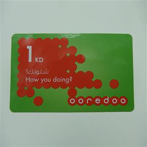 Ooredoo Scratch Phone Charge Card