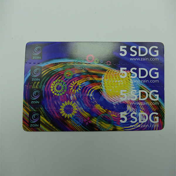 scratch cards printing Standard cr80 card 6 1